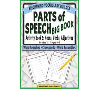 Parts of Speech Vocabulary Builder: BIG BOOK Nouns, Verbs, and Adjectives: Ultimate Grammar Puzzle Collection for Grades 1-2 (Ages 6-8) with Word ... Parts of Speech Vocabulary Builder)