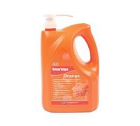 Parts Panel Swarfega Orange Hand Cleaner 4L Pump - Heavy Duty Industrial Hand Wash with Natural Scrub - Solvent-Free, Removes Oil, Grease, Paint & Ink - Moisturising Formula for Professionals