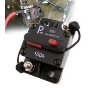 parts PTT Hi-Amp 1/4'' studs Circuit Breaker 100 Amp 12V 48VDC Waterproof IP67 Thermal Battery Switchable Power Reset Inline Fuse Holder Protection for Marin RV Caravan Trailer Troller Bus Heavy Truck
