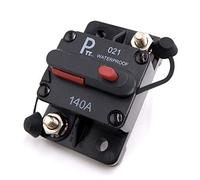 parts PTT Car Circuit Breaker 140 Amp 12V 48VDC Waterproof Thermal Battery Switchable Power Circuit Breaker Reset Inline Fuse Holder Protection for Marin RV Caravan Trailer Troller Bus Heavy Truck