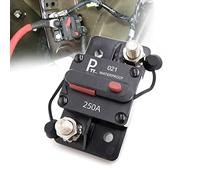 parts PTT Hi-Amp 3/8'' studs Circuit Breaker 250 Amp 12V 48VDC Waterproof IP67 Thermal Battery Switchable Power Reset Inline Fuse Holder Protection for Marin RV Caravan Trailer Troller Bus Heavy Truck