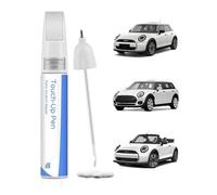 PARTS4EV C6A NANUG White Metallic Car Paint Pen for BMW MINI - Exact Match - Scratch and Chip Touch Up Paint