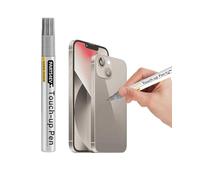PARTS4EV Natural Titanium for Phone 15Pro/15Pro Max, Paint Scratch Repair on the Case Side, Quick and Easy Repair Solution, Scratch Remover Pen with 1 Replacement Tip