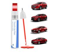 PARTS4EV Soul Red Crystal Metallic (46V) 2-in-1 Pen & Brush for Mazda - Precision Colour Match Touch Up Paint for Scratch & Chip Repair, Fast-Drying & Water-Resistant