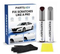 PARTS4EV Ultra Red (PR01) Touch Up Paint Kit with 2K Clear Coat - Gloss Restoration & Primer Protection for TESLA - Exact Color Match for Chips and Scratches