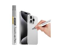 PARTS4EV White Titanium for iPhone 16 Pro/16 Pro Max, Paint Scratch Repair on the Case Side, Quick and Easy Repair Solution, Scratch Remover Pen with 1 Replacement Tip