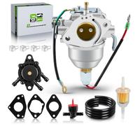 partszen Carburetor for Kohler CV18S CV20S CV22S CV725 Command Engine Carb 24 853 25-S 24 853 19-S 24 053 08-S 24 053 50-S,24 853 50-S Mower with Fuel Filter Shut Off Valve Clamp