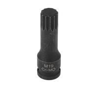 Partuto 1 Pc 12 Point Universal Impact Socket for Car Motorcycle Dirtbike Repair Hardware Tool CR-MO Black 78mm/3.07" 18mm 1/2 Inch Drive