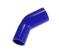 Partuto 1 Pc 51-63mm 45 Degree 2.0 Inch to 2.5 Inch ID 4Ply Universal Intercooler Silicone Hose Hose Reducer Coupler Pipe - Silicone Blue