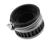 Partuto 1 Pc 58-60mm Universal Air Filter - Stainless Steel Black