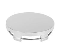 Partuto 1 Pc 60mm 2.36" OD - Universal Car Wheel Hub Center Caps - Car SUV Trucks Auto Hub Covers Automotive Accessories Scratch Resistant Rustproof - Durable Plastic Chrome Silver Tone