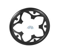 Partuto 1 Pc 9.5Cm Universal Bike Cranksets Protective Cover - Plastic Black