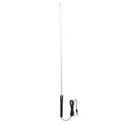 Partuto 1 Pc Universal AM/FM Radio Signal Antenna Car Truck Car Radio Aerial Mount Black Silver Tone 27.6"