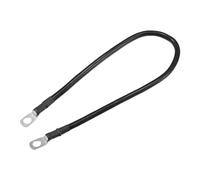 Partuto 1 Pcs 3/8" Lugs 18" Cable Length Universal Battery Inverter Cable - Car 6 AWG Gauge Battery Cables Durable - Pure Copper Rubber Black