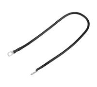 Partuto 1 Pcs 3/8" Lugs 2ft Cable Length Universal Battery Inverter Cable - Car 6 AWG Gauge Battery Cables Durable - Pure Copper Rubber Black