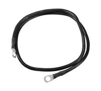 Partuto 1 Pcs 3/8" Lugs 3ft Cable Length Universal Battery Inverter Cable - Car 6 AWG Gauge Battery Cables Durable - Pure Copper Rubber Black