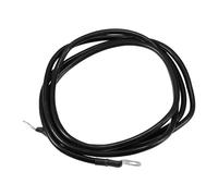 Partuto 1 Pcs 3/8" Lugs 7ft Cable Length Universal Battery Inverter Cable - Car 6 AWG Gauge Battery Cables Durable - Pure Copper Rubber Black