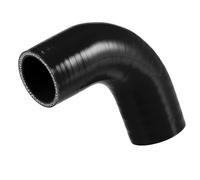 Partuto 1 Pcs ID 45mm Universal Car Hose Coolant Hose 90 Degrees 90x90mm- Silicone Black