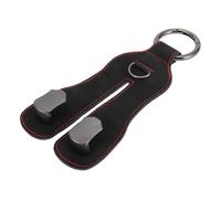 Partuto 1 Pcs Universal Car Seat Headrest Hook for Most Car, SUV, Truck Car Seat Back Organizer Hooks Sturdy Faux Leather Metal Black 8.07"x3.74"