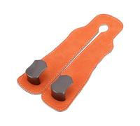 Partuto 1 Pcs Universal Car Seat Headrest Hook for Most Car, SUV, Truck Car Seat Back Organizer Hooks Sturdy Faux Leather Metal Orange 7.48"x3.27"