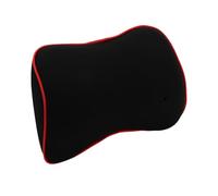 Partuto 1 Pcs Universal Car Seat Neck Pillow - Car Seat Headrest Pillow for Neck Back Breathable - Memory Foam Black Red