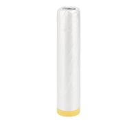 Partuto 1 Pcs Universal Pre-Taped Masking Film Plastic Cover PE Film Paper White Yellow 450x2000cm / 65.62ftx177.17
