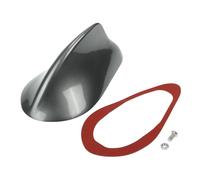 Partuto 1 Pcs Universal Shark Fin Antenna Cover Signal Roof Aerial for Car SUV Truck Offroad ABS Material with Adhesive Base Gray