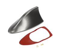 Partuto 1 Pcs Universal Shark Fin Antenna Cover Signal Roof Aerial for Car SUV Truck Offroad ABS Material with Adhesive Base Brown