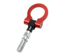 Partuto 1 Pcs Universal Towing Hook - Aluminum Alloy Metal Red Black Silver Tone