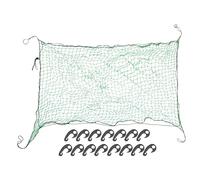 Partuto 1 Set 1.5x2.2m Universal Trailer Cargo Net - Pickup Truck Trailer Net Scalable - Polyethylene Green