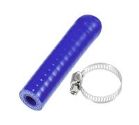 Partuto 1 Set 10mm 0.39" ID Universal Silicone Hose Cap Intake Vacuum Hose End Plug W/Clamp - Car for Coolant Heater Bypass Vacuum Water Port - Silicone Blue