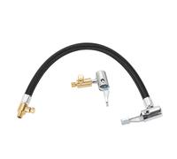 Partuto 1 Set 12.60inch 0.305inx32TPI Universal Tire Inflator Extension Tube for Car Motorcycle Bicycle Air Pump Extend Hose Adapter Tire Valve Durable Nylon Black