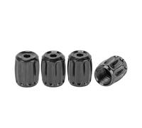 Partuto 1 Set 14x11MM Universal Tire Valve Stem Caps - Car Wheel Valve Cap Anti Crash Valve Stem Cover Tyre Valve Dust Cap Tire Valve Cap for Car SUV Bike Truck - Brass Titanium Tone