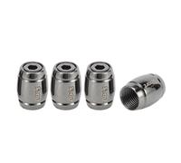 Partuto 1 Set 14x11MM Universal Tire Valve Stem Caps - Car Wheel Valve Cap Anti Crash Valve Stem Cover Tyre Valve Dust Cap Tire Valve Cap - Aluminium Alloy Zinc Alloy Titanium Tone Barrel