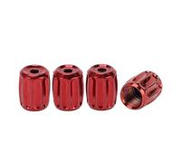 Partuto 1 Set 14x11MM Universal Tire Valve Stem Caps - Car Wheel Valve Cap Anti Crash Valve Stem Cover Tyre Valve Dust Cap Tire Valve Cap for Car SUV Bike Truck Motorcycle - Brass Red