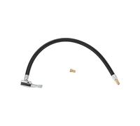 Partuto 1 Set 15.75inch 0.305inx32TPI Universal Tire Inflator Extension Tube for Car Motorcycle Bicycle Air Pump Extend Hose Adapter Tire Valve W/Adapter Durable Nylon Black