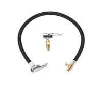 Partuto 1 Set 19.69inch 0.305inx32TPI Universal Tire Inflator Extension Tube for Car Motorcycle Bicycle Air Pump Extend Hose Adapter Tire Valve Durable Nylon Black