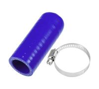 Partuto 1 Set 25mm 0.98" ID Universal Silicone Hose Cap Intake Vacuum Hose End Plug W/Clamp - Car for Coolant Heater Bypass Vacuum Water Port - Silicone Blue