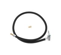 Partuto 1 Set 31.50inch 0.305inx32TPI Universal Tire Inflator Extension Tube for Car Motorcycle Bicycle Air Pump Extend Hose Adapter Tire Valve W/Adapter Durable Nylon Black