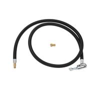 Partuto 1 Set 39.37inch 0.305inx32TPI Universal Tire Inflator Extension Tube for Car Motorcycle Bicycle Air Pump Extend Hose Adapter Tire Valve W/Adapter Durable Nylon Black
