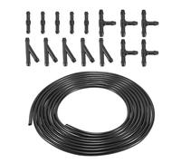 Partuto 1 Set 5M Universal Windshield Washer Hose - Plastic Rubber Black