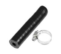 Partuto 1 Set 6mm 0.24" ID Universal Silicone Hose Cap Intake Vacuum Hose End Plug W/Clamp - Car for Coolant Heater Bypass Vacuum Water Port - Silicone Black