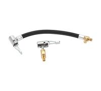 Partuto 1 Set 7.87inch 0.305inx32TPI Universal Tire Inflator Extension Tube for Car Motorcycle Bicycle Air Pump Extend Hose Adapter Tire Valve Durable Nylon Black