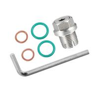 Partuto 1 Set M16-1.5x15mm Universal Car Oil Drain Plug - Metal Silver Tone