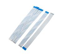 Partuto 10 Pcs 200mm Universal 0.5mm Pitch 36 Pin AWM 20624 80C 60V Flexible Flat Cable FFC FPC - Plastic White Blue