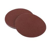 Partuto 10 Pcs 6inch 60 Grit Universal Sanding Discs - Round Hook and Loop Sandpaper - White Paper Red