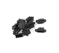 Partuto 10 Pcs Auto Car Boat Truck Blade ATC Fuse Holder Cover Black Replacement