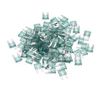 Partuto 100 Pcs Mini 1AMP APM/ATM Universal Car Fuse Blade Style Fuses Short Circuit Protection - Automotive Car Boat Truck SUV RV - Plastic Metal Green