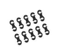Partuto 10pcs Mountain Bike Brake Cable Clip S Style Clamp Plastic Black Replacement