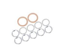 Partuto 12pcs Car Oil Drain Plug Gaskets for Toyota Corolla 12157-10010 Replacement